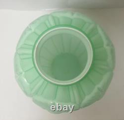 Ancien vase opaline verte boule art deco 1930 vigne raisin no pierre d avesn