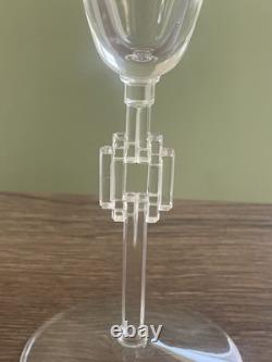 Ancien verre à eau en cristal signé Lalique France modele Tosca