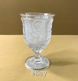 Ancien verre à pied CHARLES X cristal 15 cm (Le Creusot Baccarat Saint Louis)