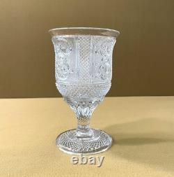 Ancien verre à pied CHARLES X cristal 15 cm (Le Creusot Baccarat Saint Louis)