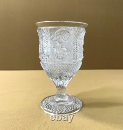 Ancien verre à pied CHARLES X cristal 15 cm (Le Creusot Baccarat Saint Louis)