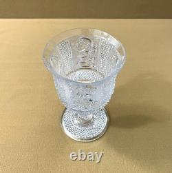 Ancien verre à pied CHARLES X cristal 15 cm (Le Creusot Baccarat Saint Louis)