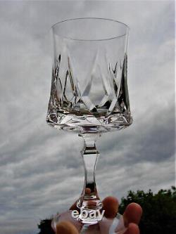 Ancien verre à vin cristal signé Bayel x5 Cristallerie Royale de Champagne