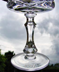 Ancien verre à vin cristal signé Bayel x5 Cristallerie Royale de Champagne