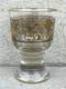 Ancien verre coupe cristal dorure d&eacute;cor animaux enfants gold crystal bohemian
