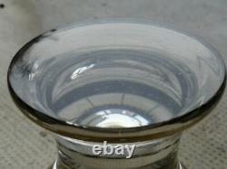 Ancien verre coupe cristal dorure décor animaux enfants gold crystal bohemian