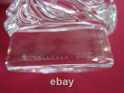 Ancien verre cristal x8 signé Daum FRANCE Modèle Sorcy French Glass