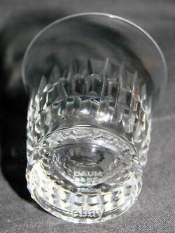 Ancien verre cristal x 6 signé Daum Nancy France- Antique French Glass