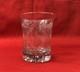 Ancien verre / gobelet au décor gravé et godrons 9 cm XVIIIe / 18 eme no cristal