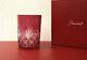 Ancien verre / gobelet en cristal doublé rouge signé BACCARAT modèle DOUAI 9 cm