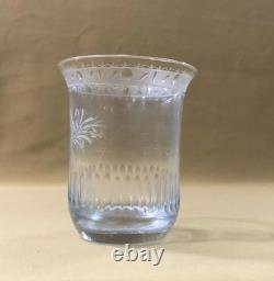 Ancien verre / gobelet forme tulipe en cristal Epoque EMPIRE RESTAURATION XIXème