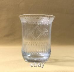 Ancien verre / gobelet forme tulipe en cristal Epoque EMPIRE RESTAURATION XIXème