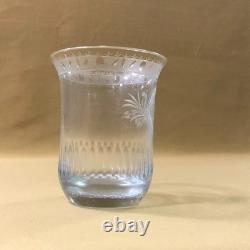 Ancien verre / gobelet forme tulipe en cristal Epoque EMPIRE RESTAURATION XIXème
