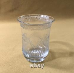 Ancien verre / gobelet forme tulipe en cristal Epoque EMPIRE RESTAURATION XIXème