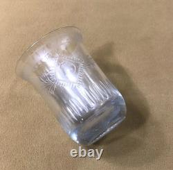 Ancien verre / gobelet forme tulipe en cristal Epoque EMPIRE RESTAURATION XIXème
