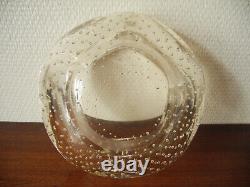 Ancien vide poche cristal Daum France déco vintage french crystal cup pin tray