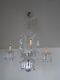 Ancien vintage Lustre pampilles cristal Saint Louis modèle Torses Alternée Signé