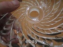 Ancien vintage Lustre pampilles cristal Saint Louis modèle Torses Alternée Signé