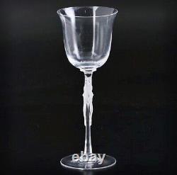 Ancienne 1 Verre A Vin Cristal Satine Souffle Ballerine Pavlova Faberge Signe