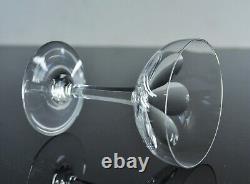 Ancienne 6 Coupes A Champagne Cotes Large Cristal Modele Genova Baccarat Signe