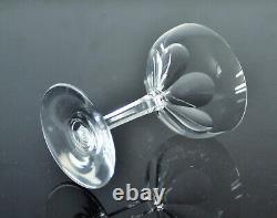 Ancienne 6 Coupes A Champagne Cotes Large Cristal Modele Genova Baccarat Signe