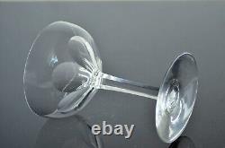 Ancienne 6 Coupes A Champagne Cotes Large Cristal Modele Genova Baccarat Signe