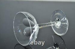 Ancienne 6 Coupes A Champagne Cotes Large Cristal Modele Genova Baccarat Signe