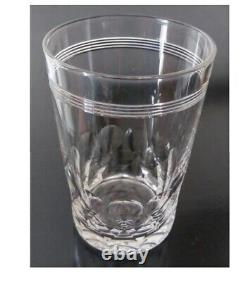 Ancienne 6 Gobelets Chopes Verres En Cristal Chauny Baccarat