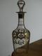Ancienne Belle Carafe Cave Liqueur Cristal 19 Eme Napoleon III Decor Or Gold