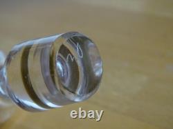 Ancienne Belle Carafe Cave Liqueur Cristal 19 Eme Napoleon III Decor Or Gold