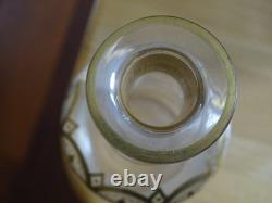 Ancienne Belle Carafe Cave Liqueur Cristal 19 Eme Napoleon III Decor Or Gold