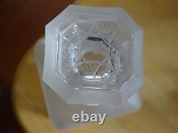 Ancienne Belle Carafe Cave Liqueur En Cristal 19 Eme Style Napoleon III Gravure