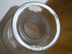 Ancienne Belle Carafe Cave Liqueur En Cristal 19 Eme Style Napoleon III Gravure