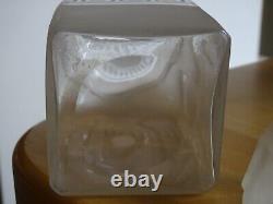 Ancienne Belle Carafe Cave Liqueur En Cristal 19 Eme Style Napoleon III Gravure