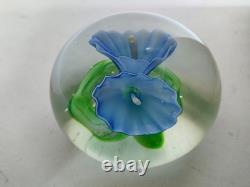 Ancienne Boule Presse Papiers Sulfure Cristal Baccarat Saint Louis Paperweight