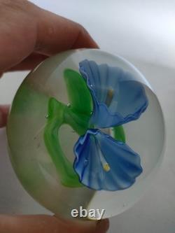 Ancienne Boule Presse Papiers Sulfure Cristal Baccarat Saint Louis Paperweight