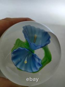 Ancienne Boule Presse Papiers Sulfure Cristal Baccarat Saint Louis Paperweight