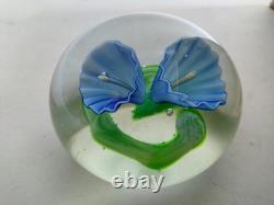 Ancienne Boule Presse Papiers Sulfure Cristal Baccarat Saint Louis Paperweight