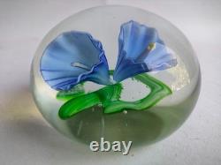 Ancienne Boule Presse Papiers Sulfure Cristal Baccarat Saint Louis Paperweight
