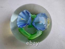Ancienne Boule Presse Papiers Sulfure Cristal Baccarat Saint Louis Paperweight