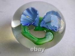 Ancienne Boule Presse Papiers Sulfure Cristal Baccarat Saint Louis Paperweight