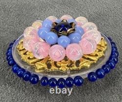 Ancienne Broche Louis Rousselet Verre & Perles de Verre Vintage French Jewelry