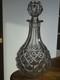 Ancienne Carafe A Vin Cristal Creusot Baccarat Charles X Diamants Biseaux