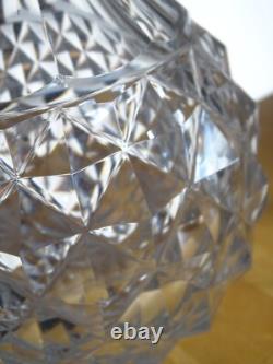 Ancienne Carafe A Vin Cristal Creusot Baccarat Charles X Diamants Biseaux