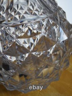 Ancienne Carafe A Vin Cristal Creusot Baccarat Charles X Diamants Biseaux