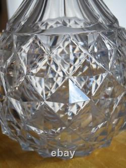 Ancienne Carafe A Vin Cristal Creusot Baccarat Charles X Diamants Biseaux