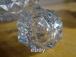 Ancienne Carafe A Vin Cristal Creusot Baccarat Charles X Diamants Biseaux