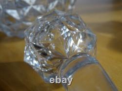 Ancienne Carafe A Vin Cristal Creusot Baccarat Charles X Diamants Biseaux