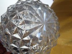 Ancienne Carafe A Vin Cristal Creusot Baccarat Charles X Diamants Biseaux