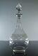 Ancienne Carafe A Vin Cristal Grave Aiguille Degage L'acide Baccarat Art Deco